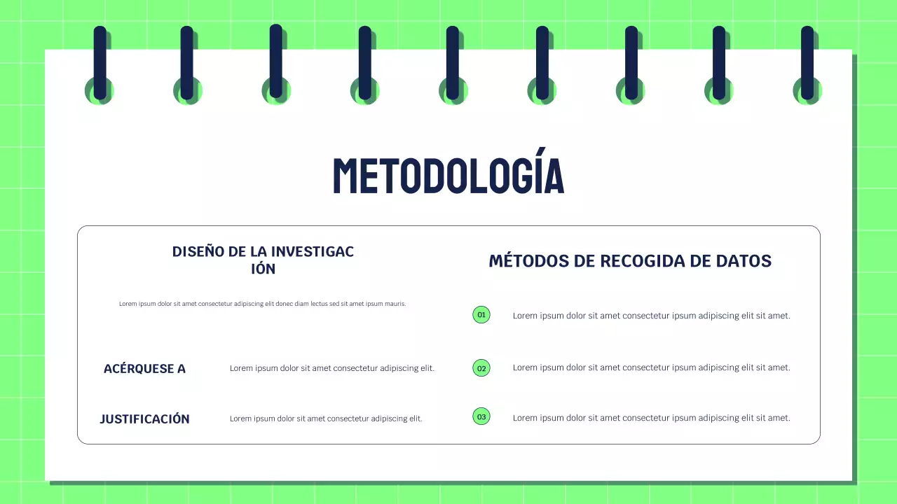 Presentación de investigación moderna y ecológica