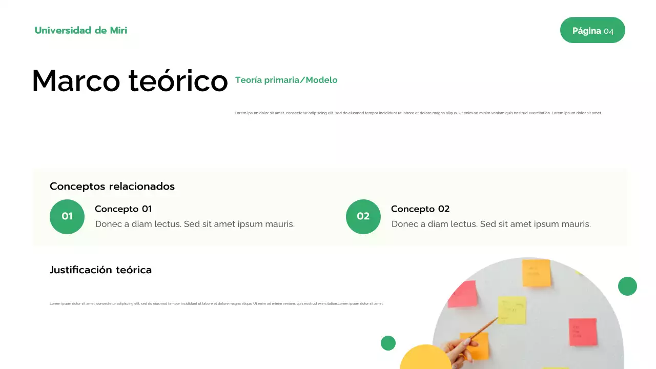 Presentación de investigación moderna y ecológica