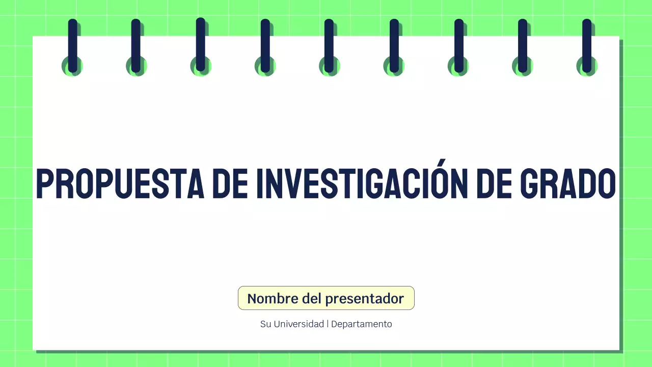 Presentación de investigación moderna y ecológica