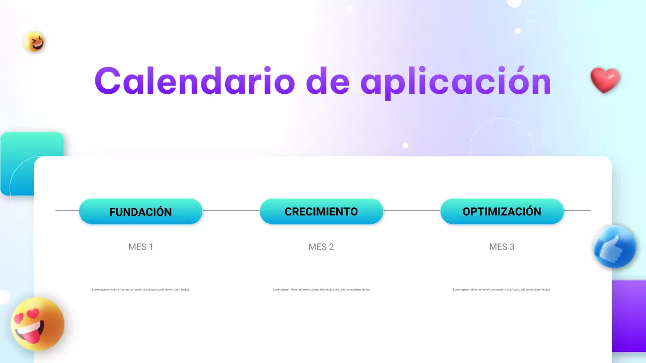 Presentación de marketing digital con degradado moderno morado