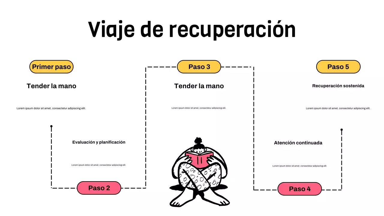 Presentación ilustrativa del tratamiento minimalista rosa