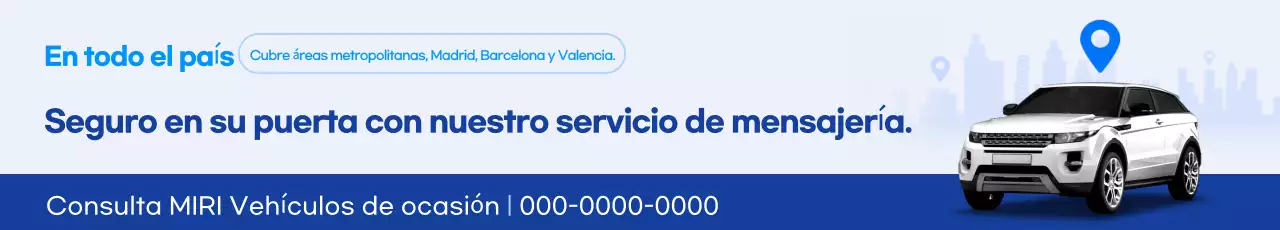 Promoción de servicio de autos modernos azules