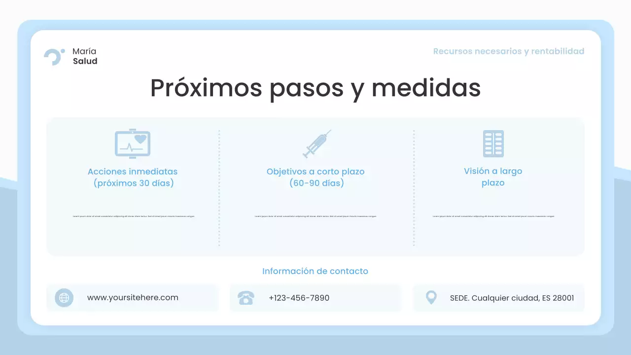 Presentación de Blue Modern Healthcare