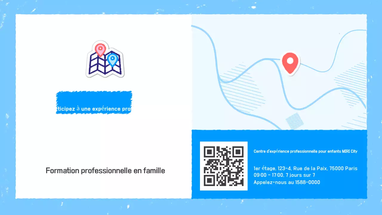 Planificateur de vacances simple et éducatif Sky Blue