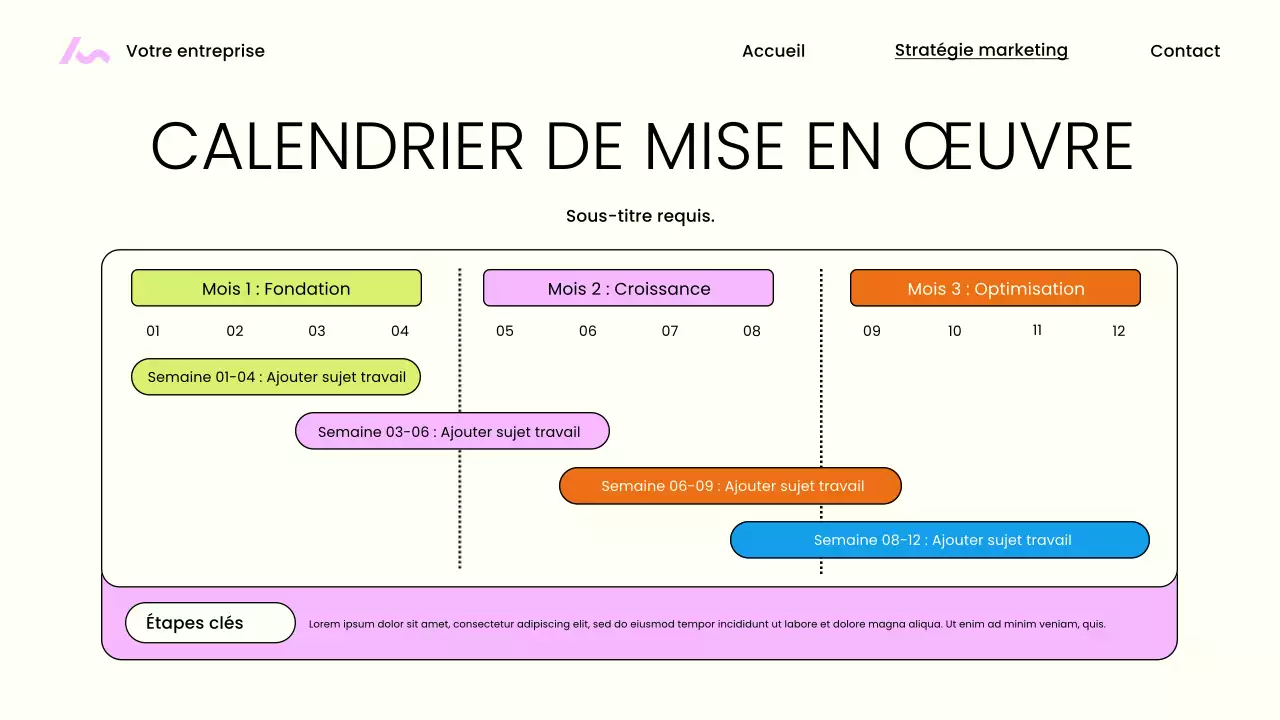 Présentation marketing moderne beige