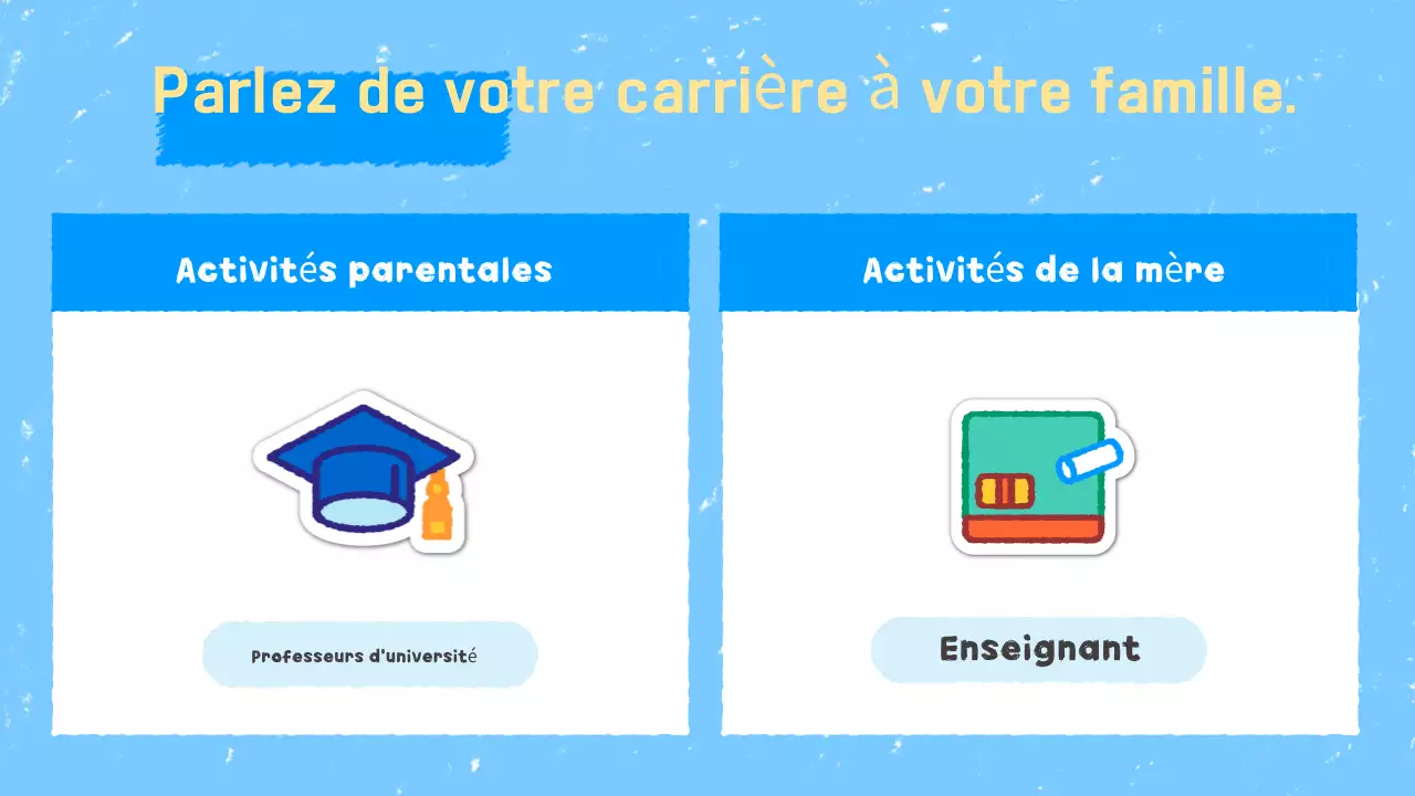 Planificateur de vacances simple et éducatif Sky Blue