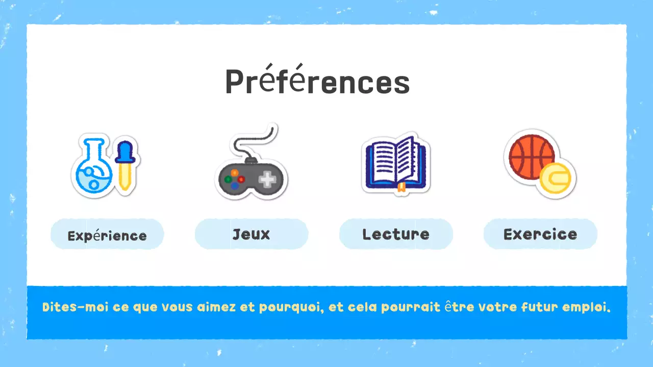 Planificateur de vacances simple et éducatif Sky Blue