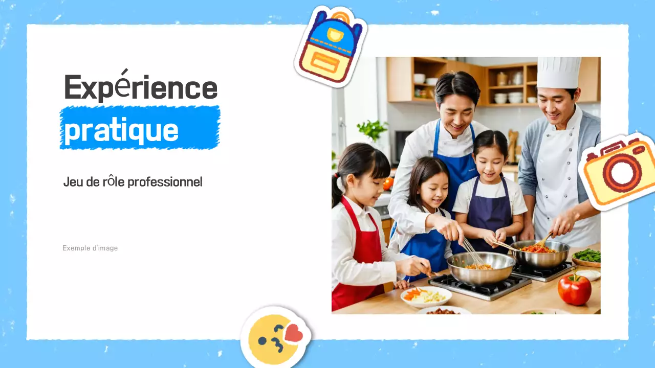 Planificateur de vacances simple et éducatif Sky Blue