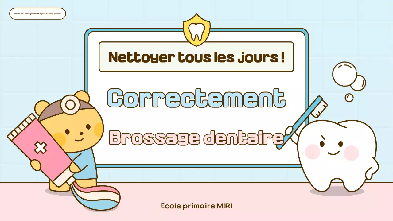 Matériel pédagogique d'hygiène dentaire Sky Blue Baby