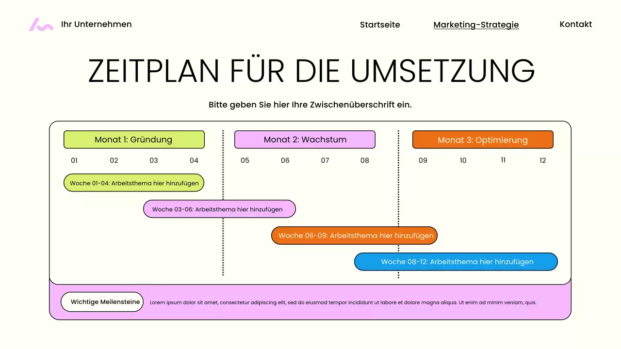 Beige Moderne Marketingpräsentation