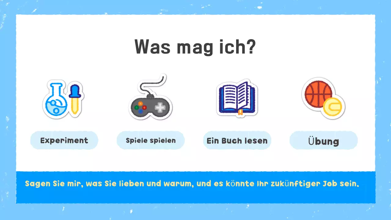 Himmelblauer einfacher Urlaubsplaner mit Lehrmaterialien