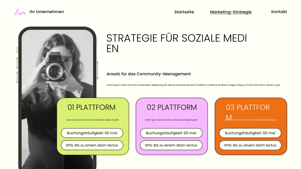 Beige Moderne Marketingpräsentation