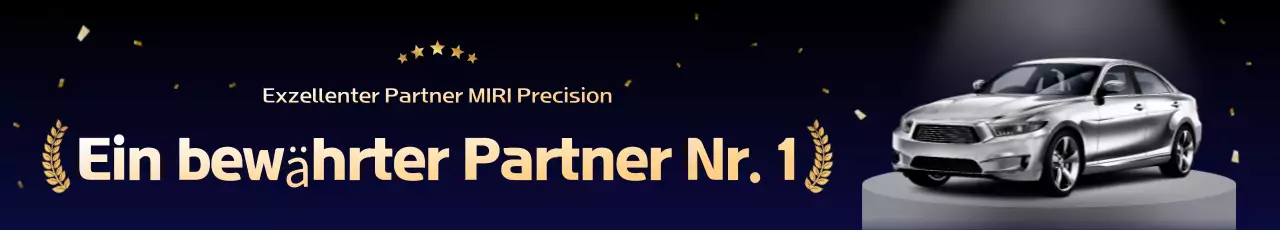 Werbung für ein schwarzes Luxusauto