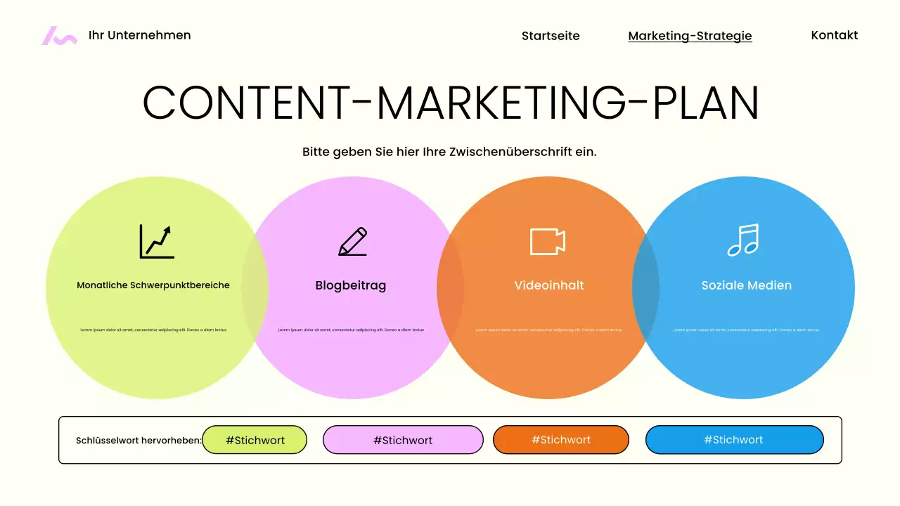 Beige Moderne Marketingpräsentation