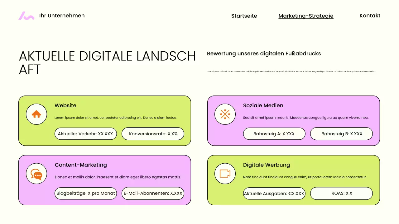 Beige Moderne Marketingpräsentation