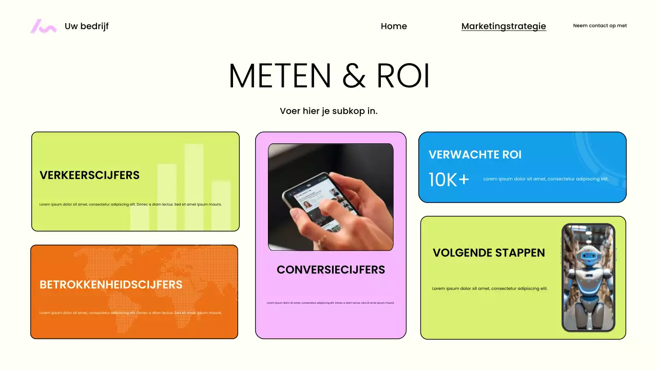 Beige moderne marketingpresentatie