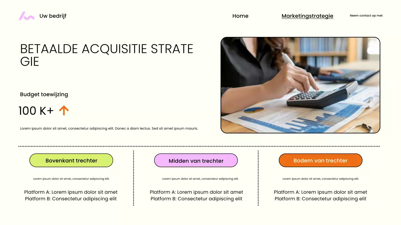 Beige moderne marketingpresentatie