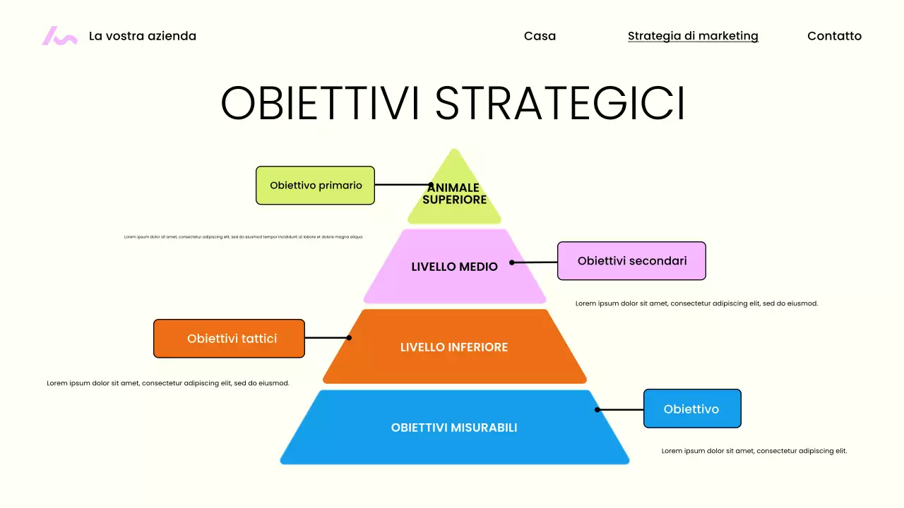 Presentazione di marketing moderno beige