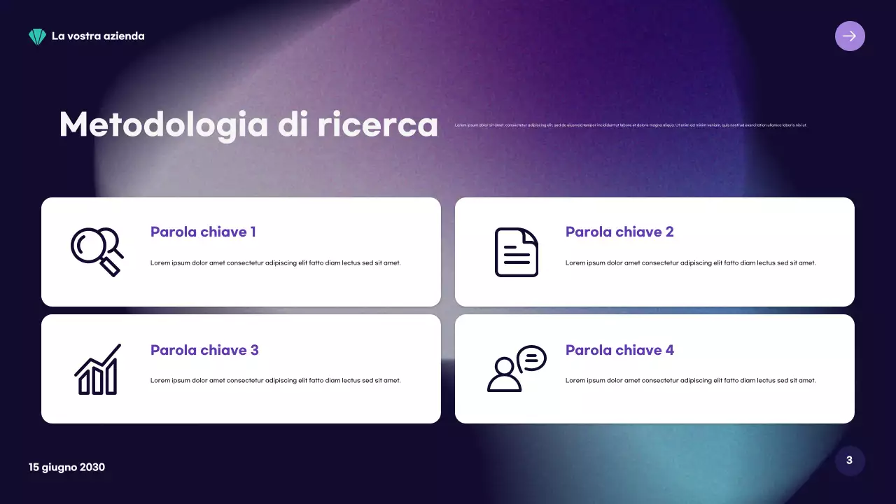 rapporto di mercato moderno verde acqua