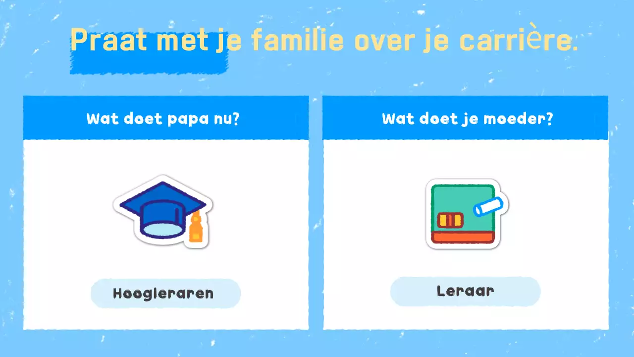 Hemelsblauwe eenvoudige educatieve materialen vakantieplanner