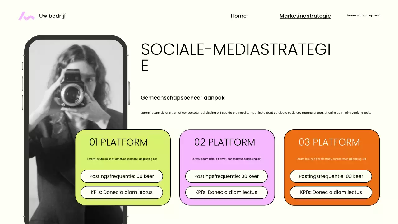 Beige moderne marketingpresentatie