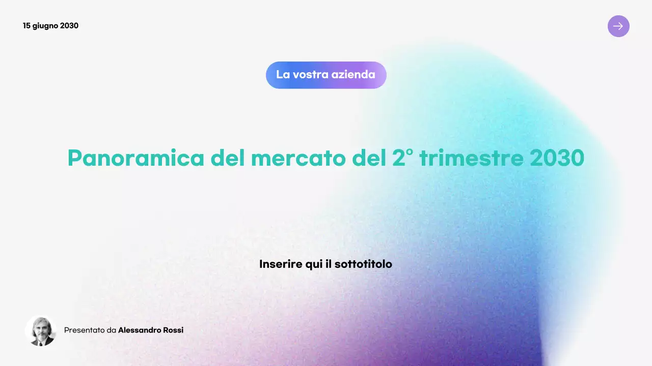 rapporto di mercato moderno verde acqua