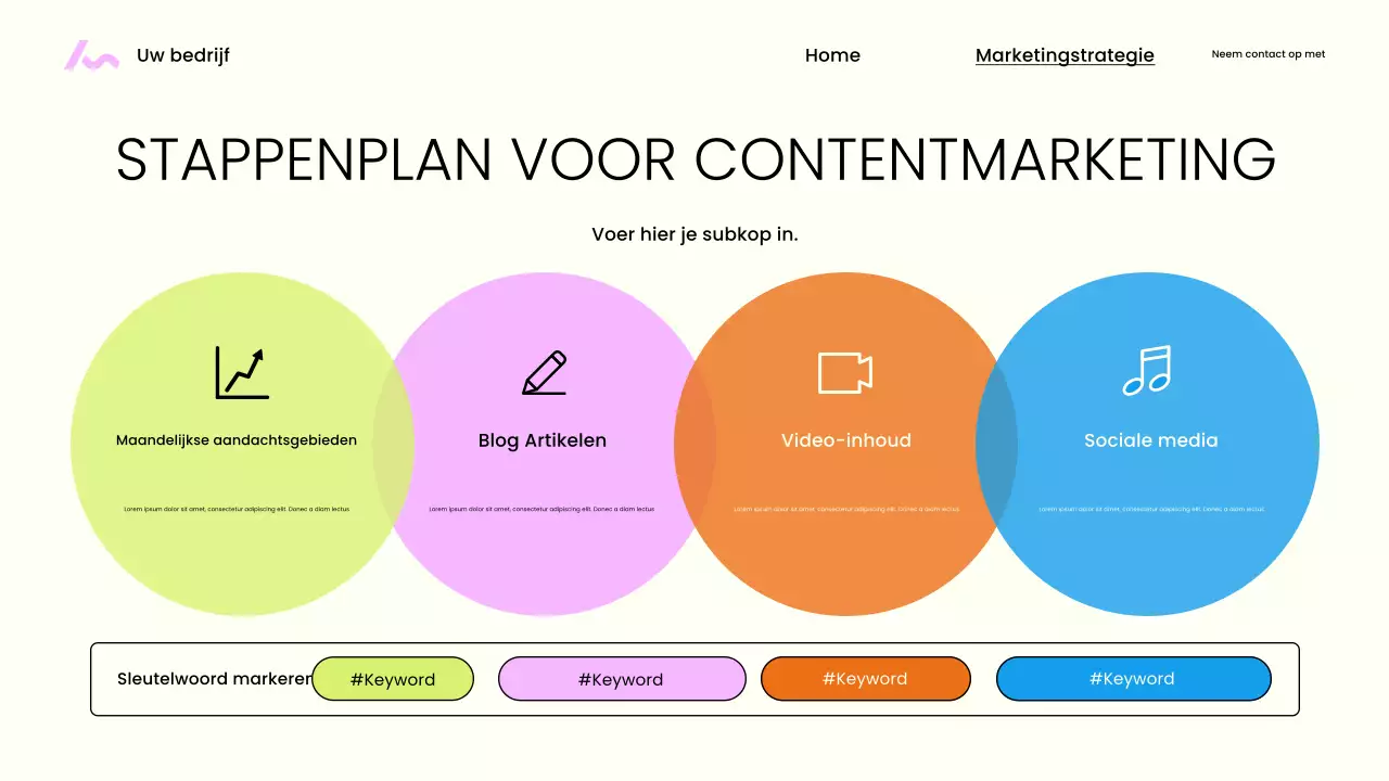 Beige moderne marketingpresentatie