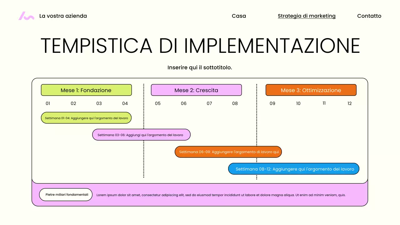 Presentazione di marketing moderno beige