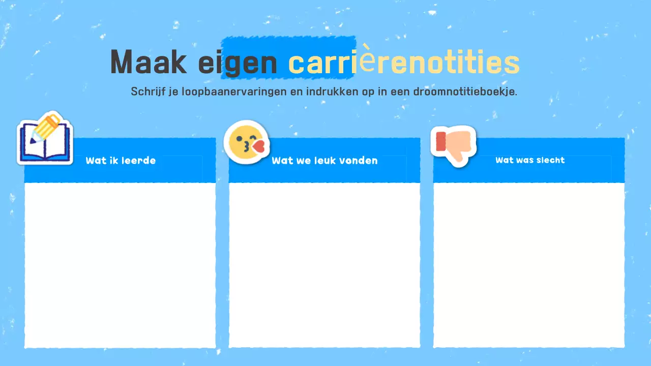 Hemelsblauwe eenvoudige educatieve materialen vakantieplanner