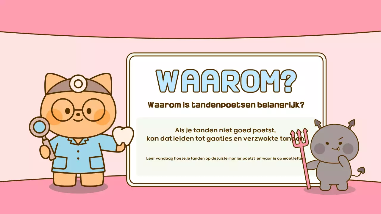 Educatief materiaal voor mondhygiëne bij baby's in de hemelsblauwe kleur