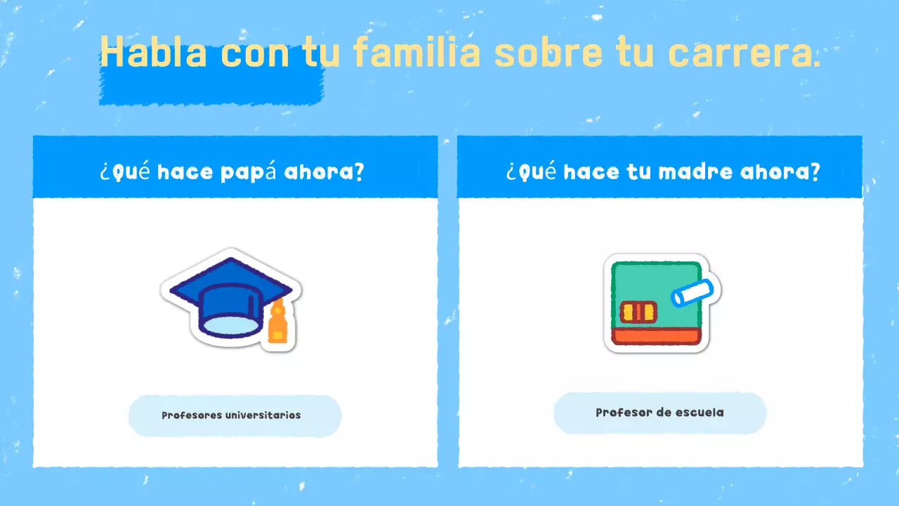 Planificador de vacaciones con materiales educativos sencillos en color azul cielo