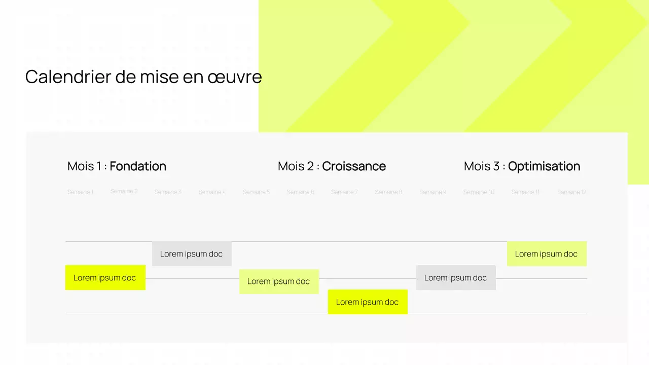 Boostez votre présence en ligne avec une présentation jaune minimaliste et moderne