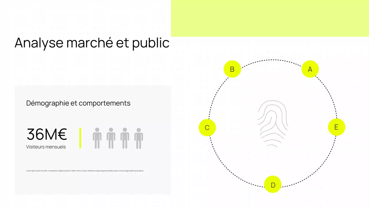Boostez votre présence en ligne avec une présentation jaune minimaliste et moderne