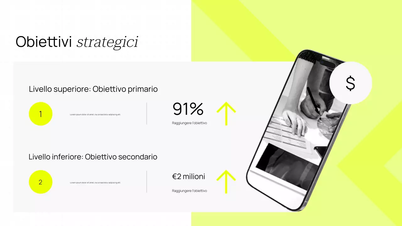 Aumenta la tua presenza online Presentazione moderna e minimalista gialla