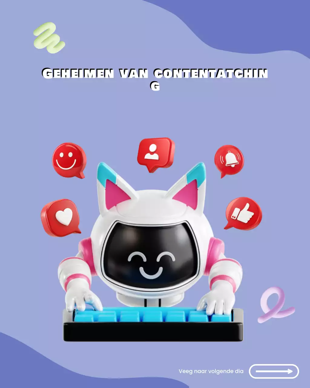 Rode moderne contentgids Instagram-post