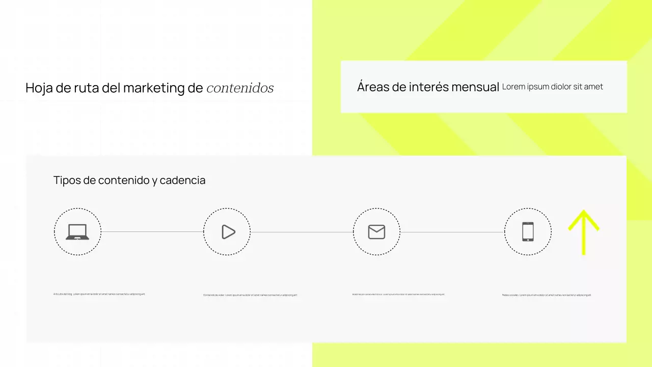 Impulsa tu presencia online: presentación minimalista moderna en amarillo