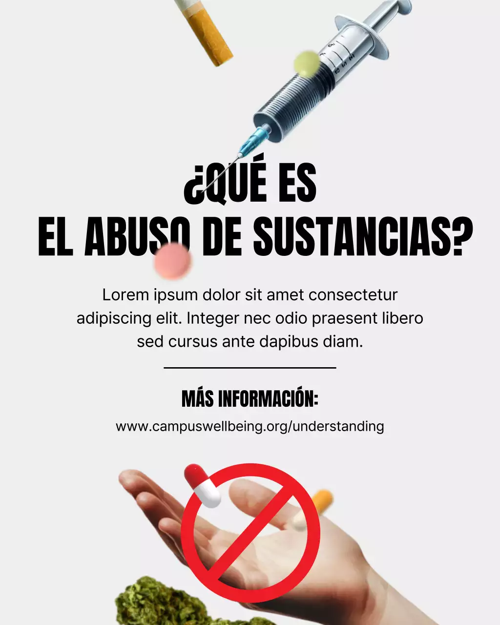 Información sobre el abuso de sustancias modernas y grises