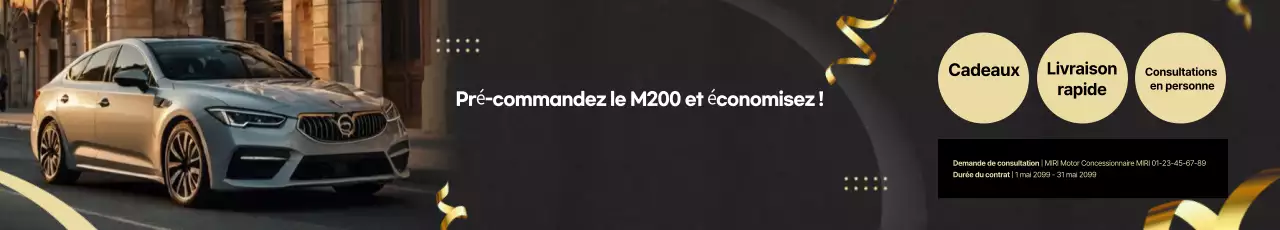 publicité pour une voiture noire élégante