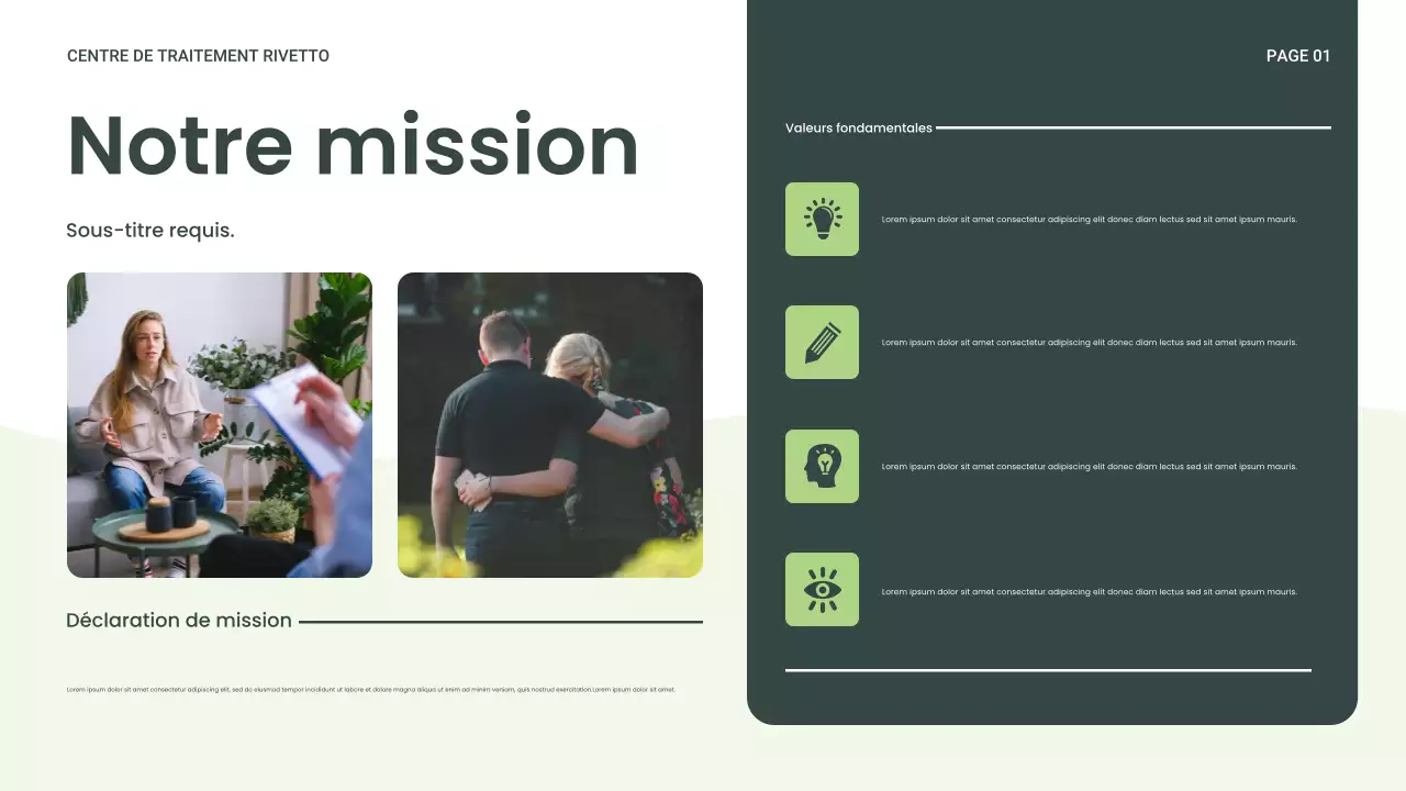 Présentation du bien-être et de la récupération modernes et écologiques