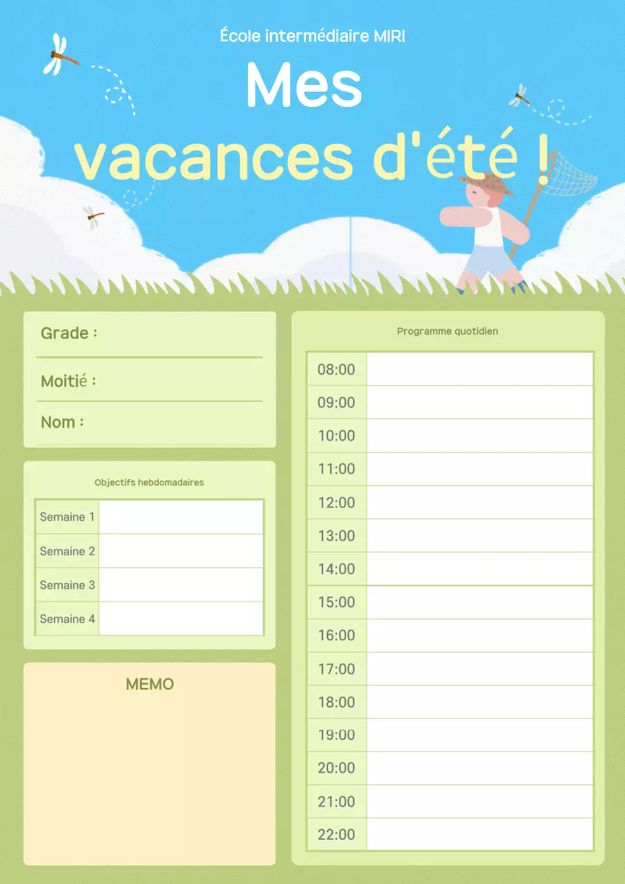 Le plan de vacances de Mint Baby