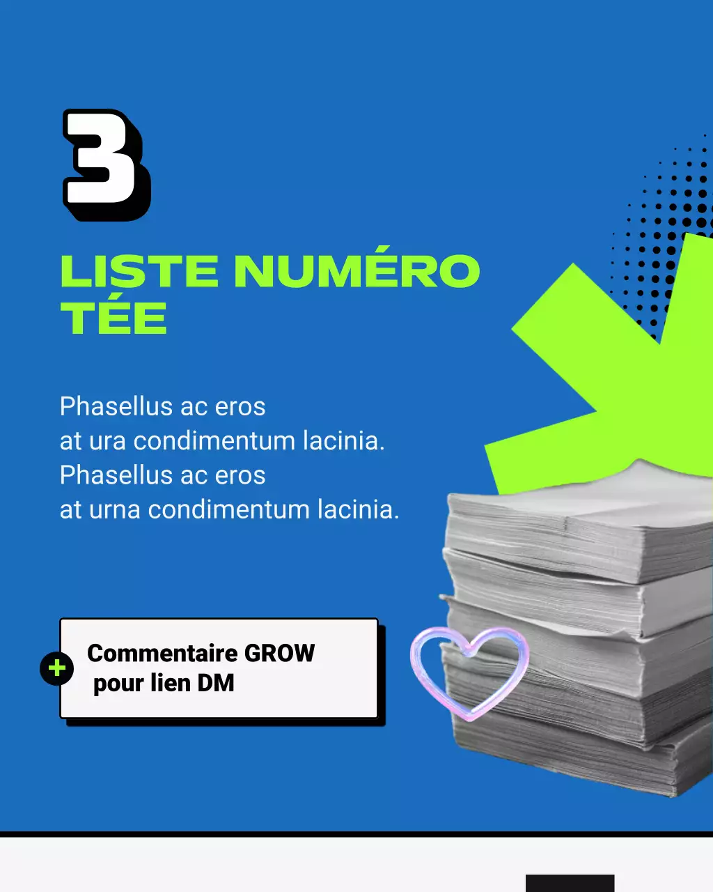 guide de contenu rétro bleu