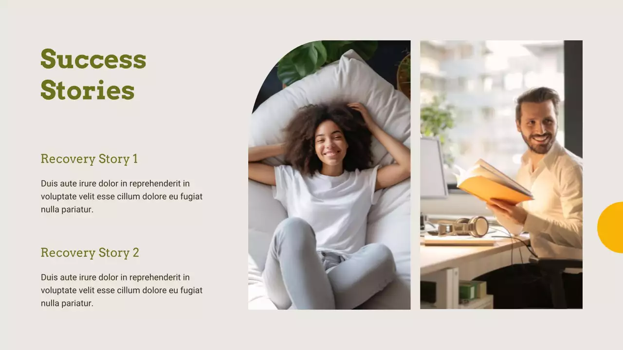 Beige and Olive Substance Abuse Recovery Presentation