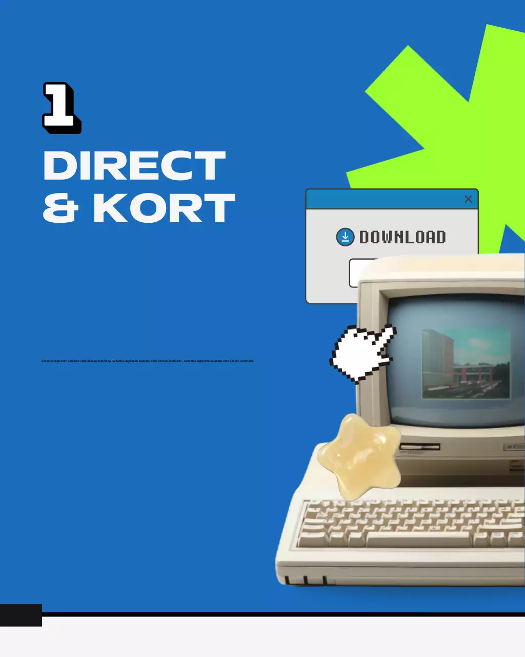 blauwe retro-inhoudsgids