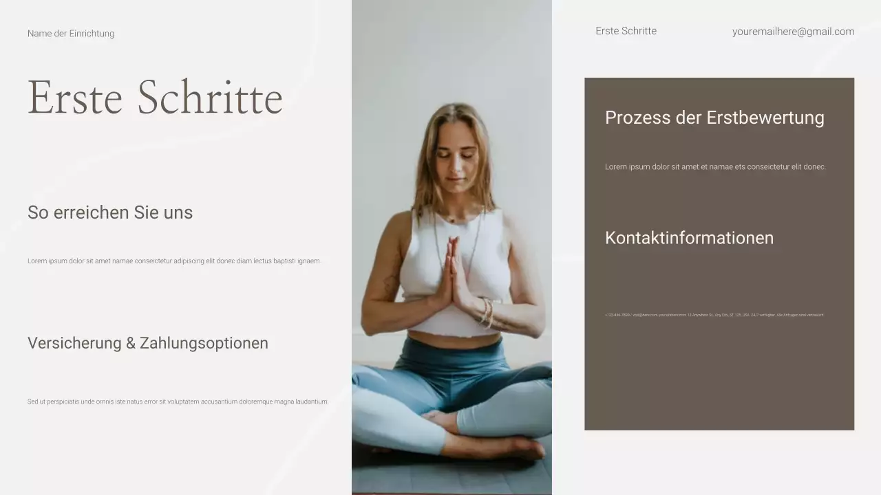 Präsentation des Simple and Human Wellness Center zur Suchtrehabilitation