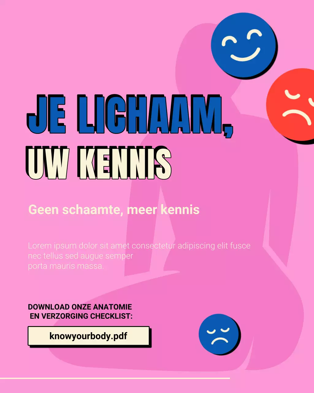 roze moderne vrouwengezondheidsgids