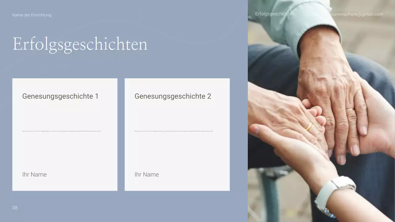 Präsentation des Simple and Human Wellness Center zur Suchtrehabilitation