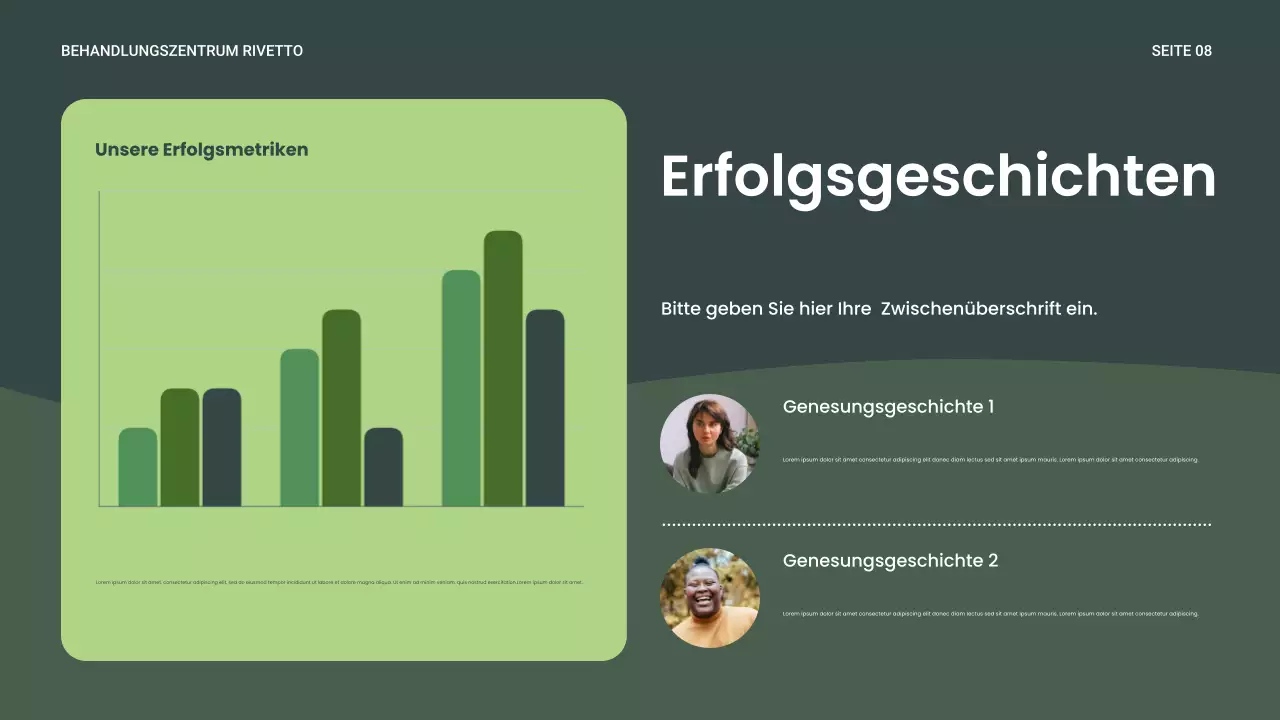 Grüne Moderne Erholung Wellness Präsentation