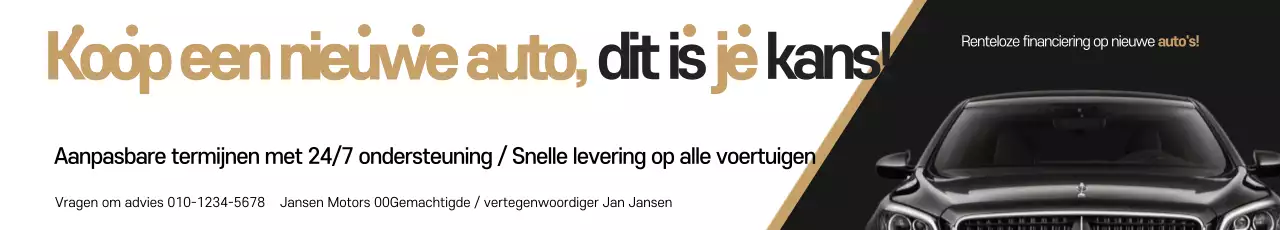 Zwarte moderne auto promotie