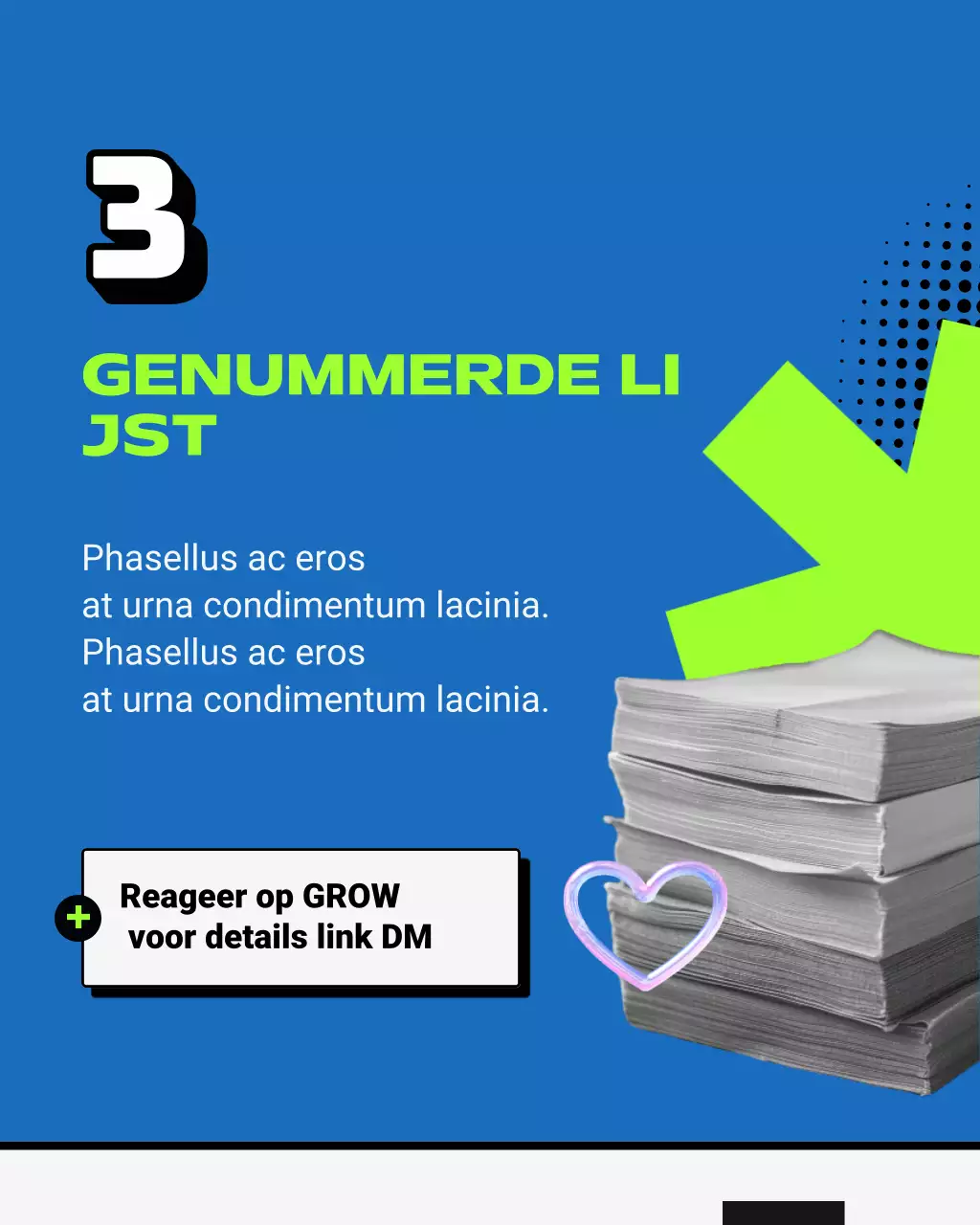 blauwe retro-inhoudsgids