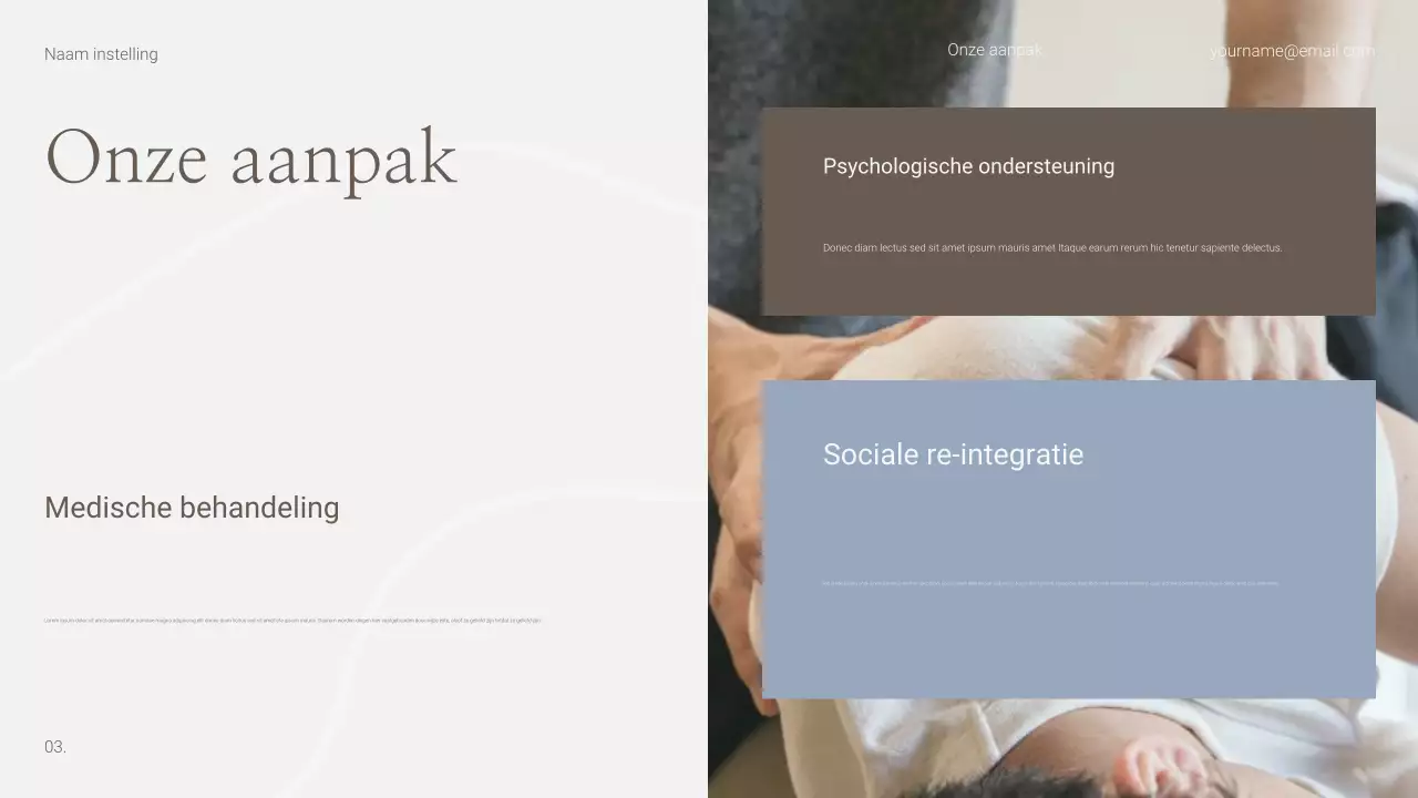 Presentatie van Simple and Human Wellness Center voor herstel van verslavingen